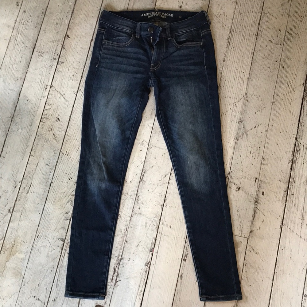 AEO Super Stretch Dark Wash Jeans